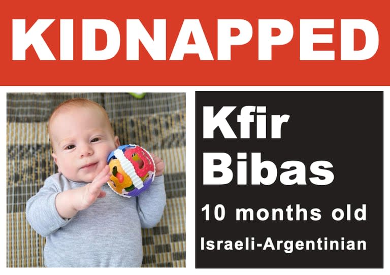 Kfir Bibas es el rehén más joven cautivo por el grupo terrorista Hamas