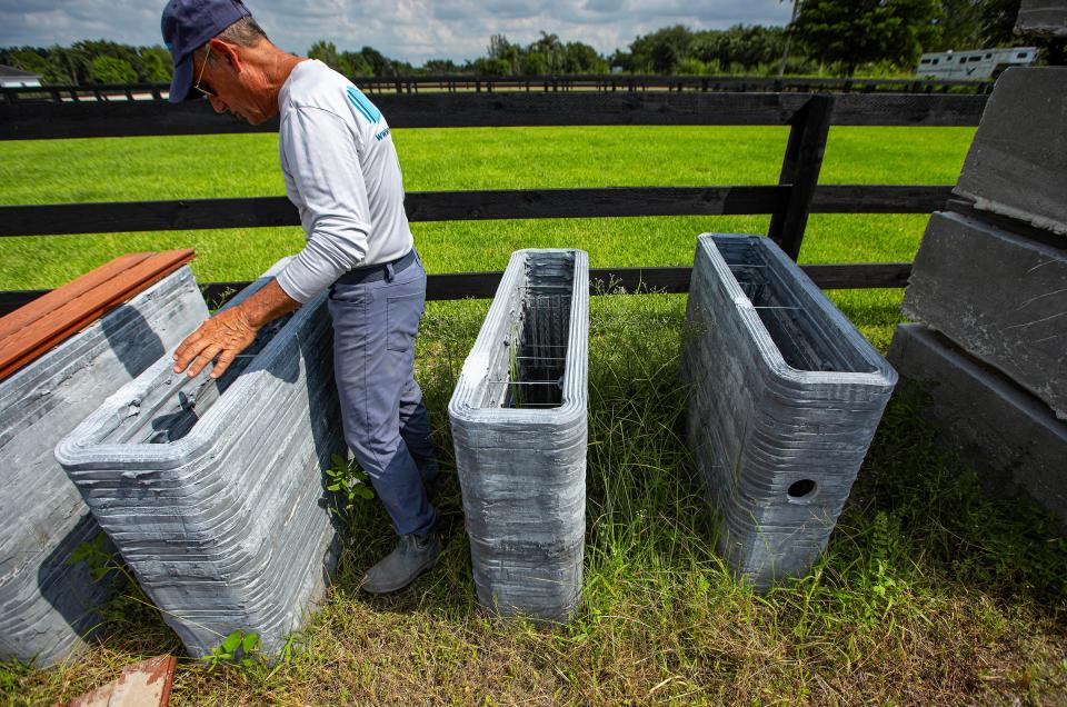 Jim Ritter says the 3D-printed concrete barns are virtually indestructible.