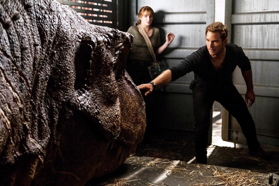 <p>Die Geschichte geht weiter: Im fünften Teil der Jurassic-Park-Serie sehen sich Chris Pratt und Bryce Dallas Howard auf der Isla Nublar gefährlichen Vulkanausbrüchen gegenüber. Die Menschheit (und Chris Pratt) steht mal wieder vor der Frage, ob sie die Dinosaurier retten oder erneut aussterben lassen soll. Seit Start im Juni 2018 spielte “Jurassic World: Fallen Kingdom” 1,304 Milliarden US-Dollar ein. </p>