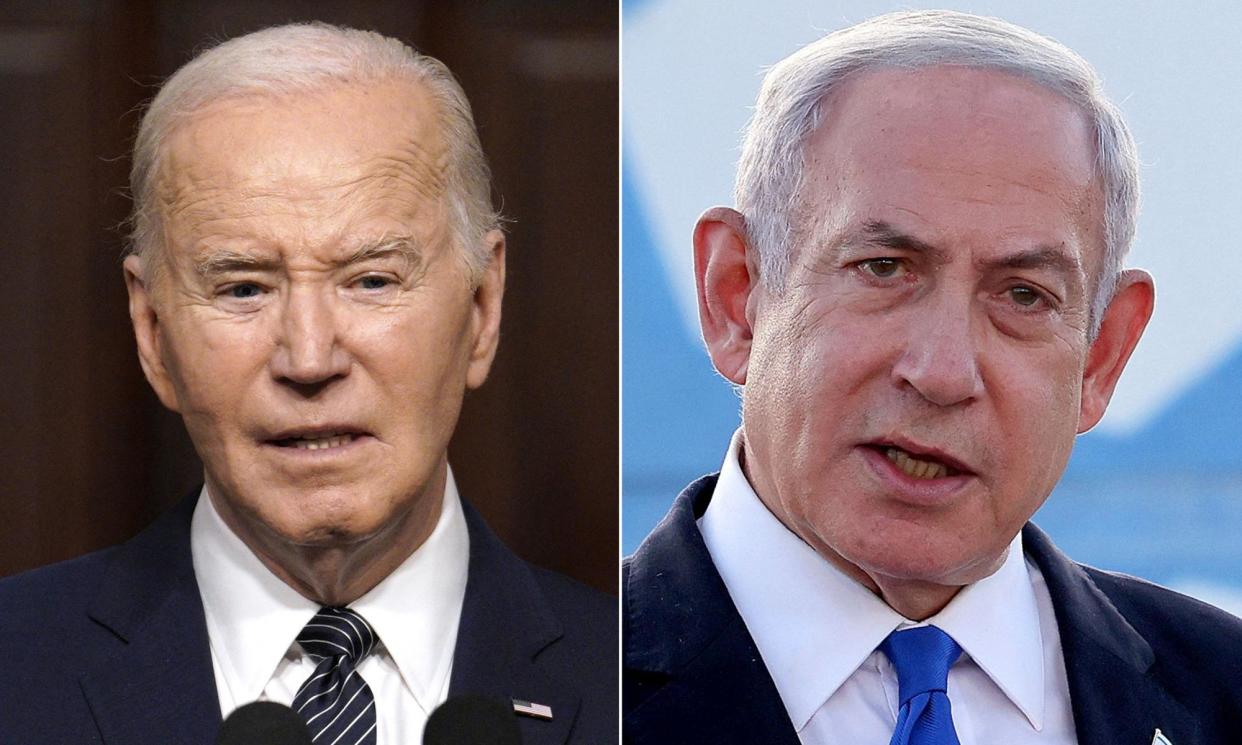 <span>Joe Biden told Benjamin Netanyahu an immediate ceasefire was essential.</span><span>Composite: Reuters/AP</span>