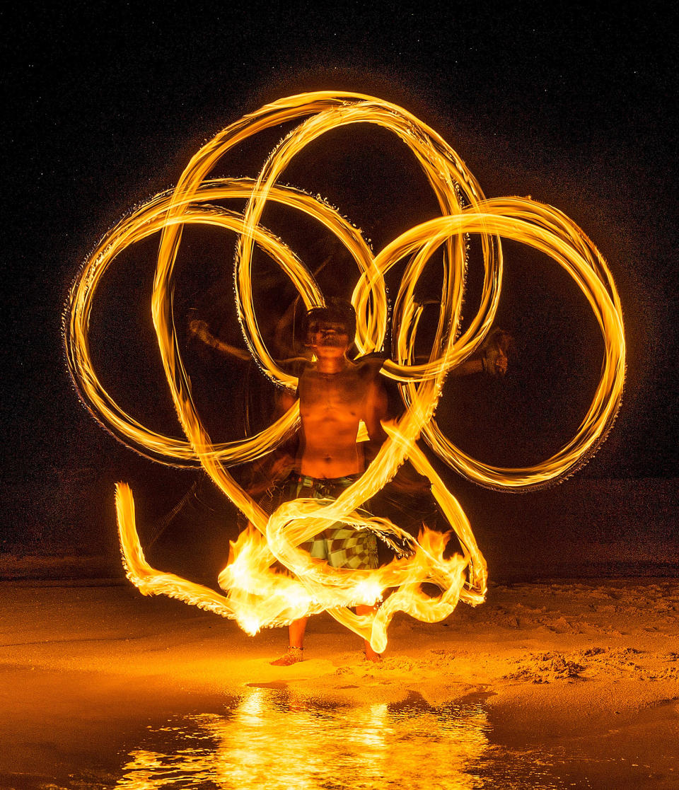 Fire dancer