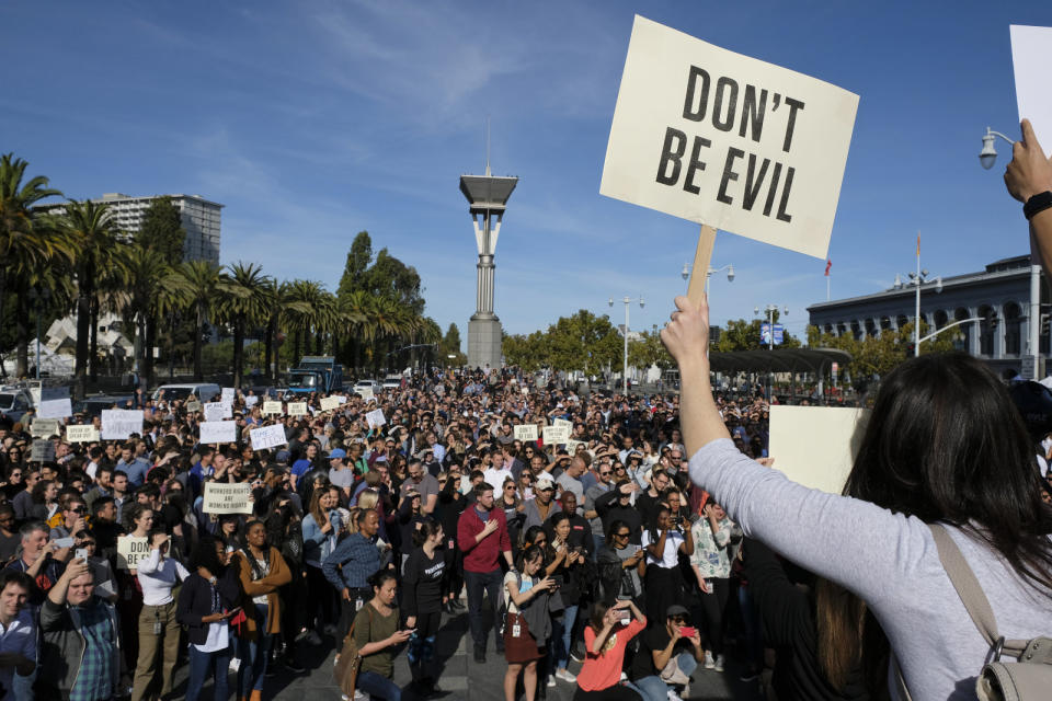 As promised, Google employees who led the large-scale walkouts in Novemberhave held a town hall meeting to share more allegations of a retaliatoryculture at the company