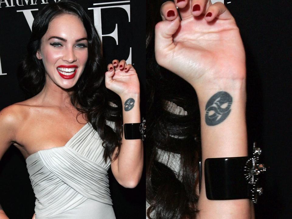 megan fox wrist tattoo