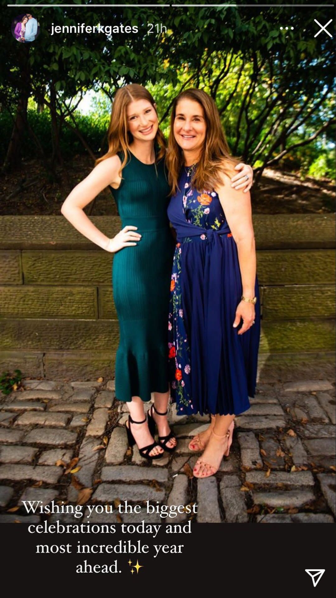 Melinda Gates and Jennifer Gates