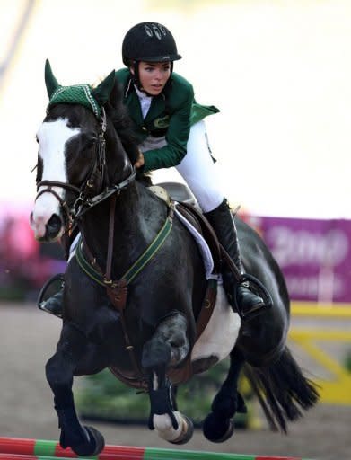 Dalma Rushdi Malhas of Saudi Arabia rcompetes in the 2010 Youth Olympic Games in Singapore. Dalma Malhas is likely to be the country's only female athlete to qualify for this summer's Games in London which get underway on July 27