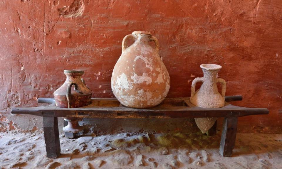 Jars in the Banys Arabs, Arab Baths, Palma de Mallorca, Majorca, Balearic Islands, Spain