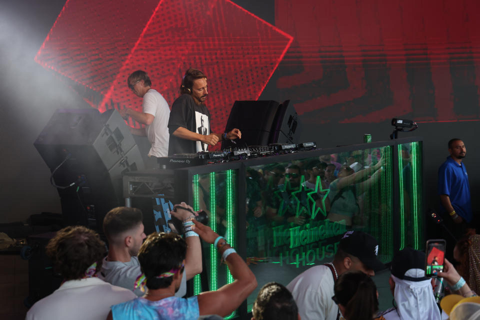 Bob Sinclar performs at the Heineken House at the 2024 Coachella Valley Music and Arts Festival