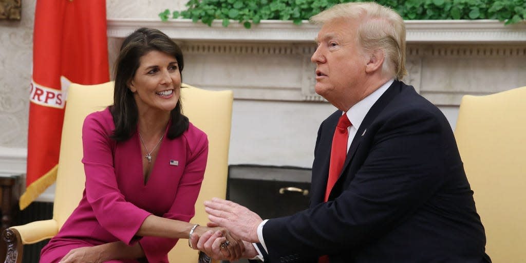 GettyImages nikki haley donald trump