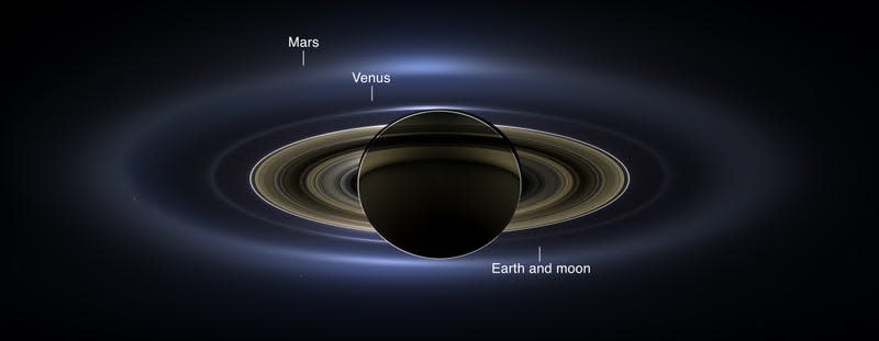 Annotated view of Mars, Venus, and Earth/Moon.