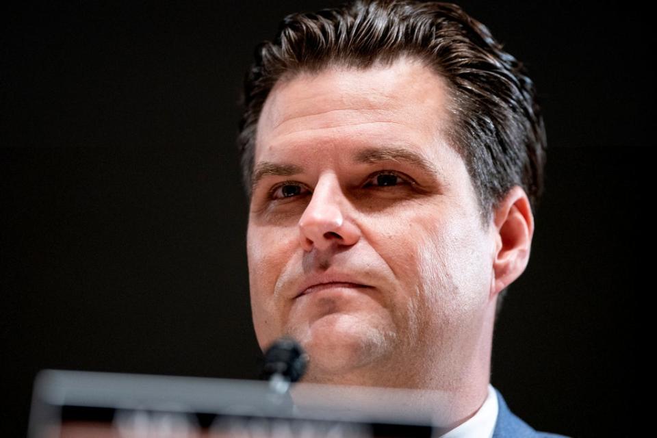 File: Matt Gaetz says he believes Kyle Rittenhouse would make a good congressional intern (Reuters)