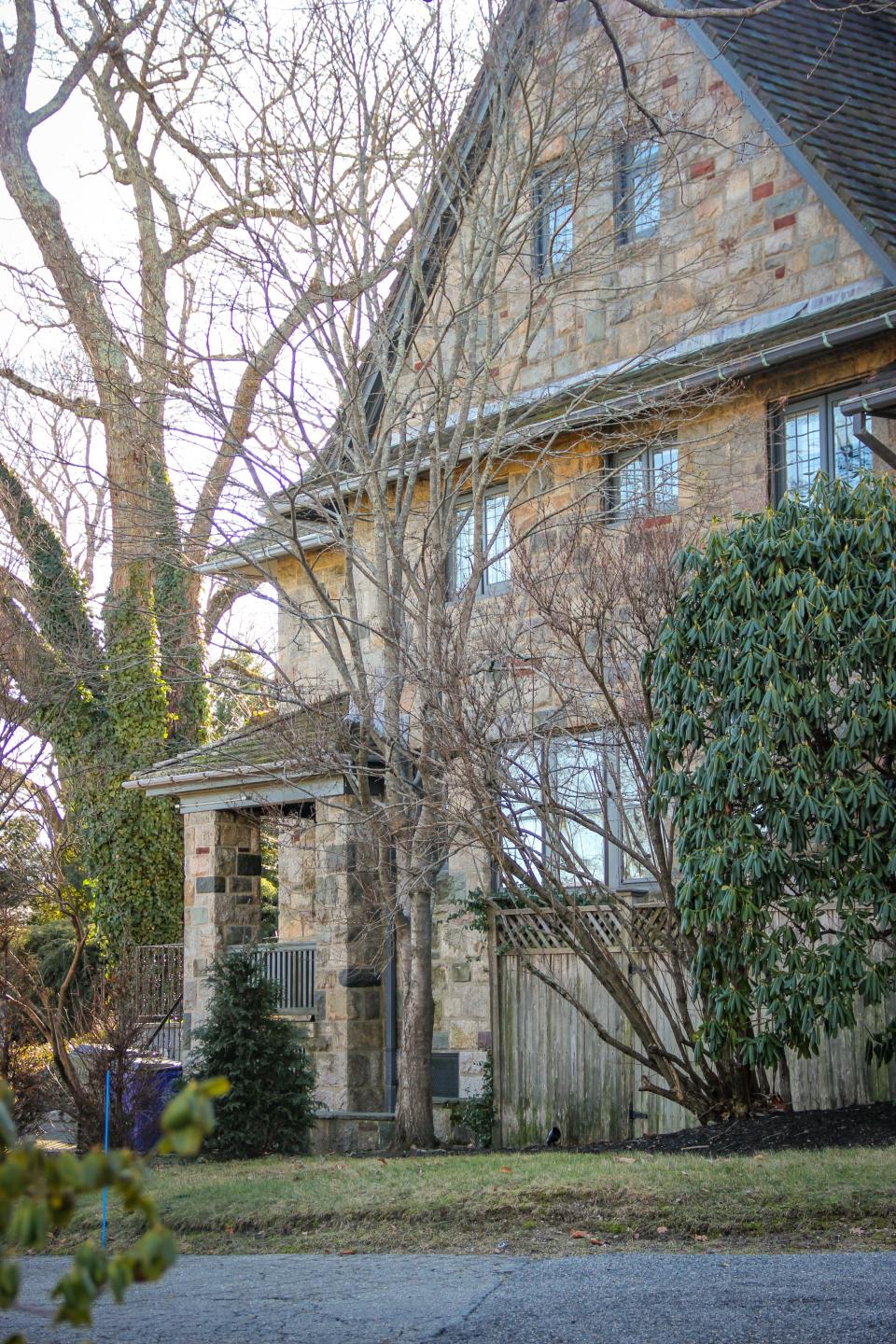 A view of the side of the house at 503 Highland Ave. in Fall River.