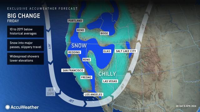 Coldest storm of winter and spring to dump snow in California