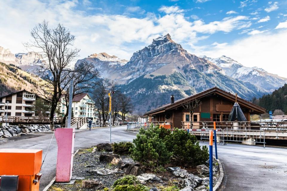 cute town of Titlis in Switzerland