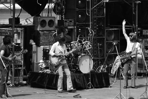 The Dead perform at the Iowa State Fair in 1974.  - Credit: Kirk West/Getty Images