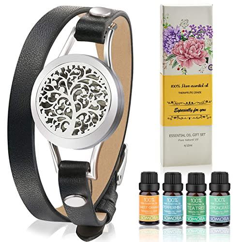 43) Aromatherapy Essential Oil Diffuser Bracelet Gift Set