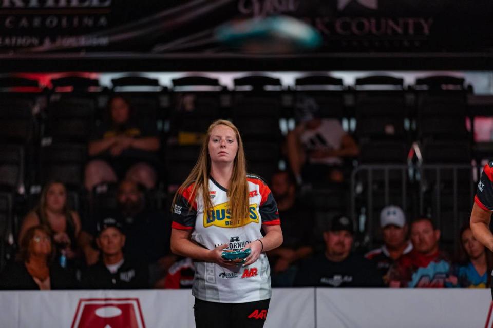 Cheyenne Bubenheim is the top women’s cornhole player in American Cornhole League.