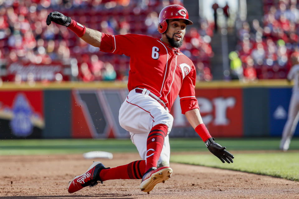 Billy Hamilton is regarded as among the three best defensive center fielders in baseball. (AP)