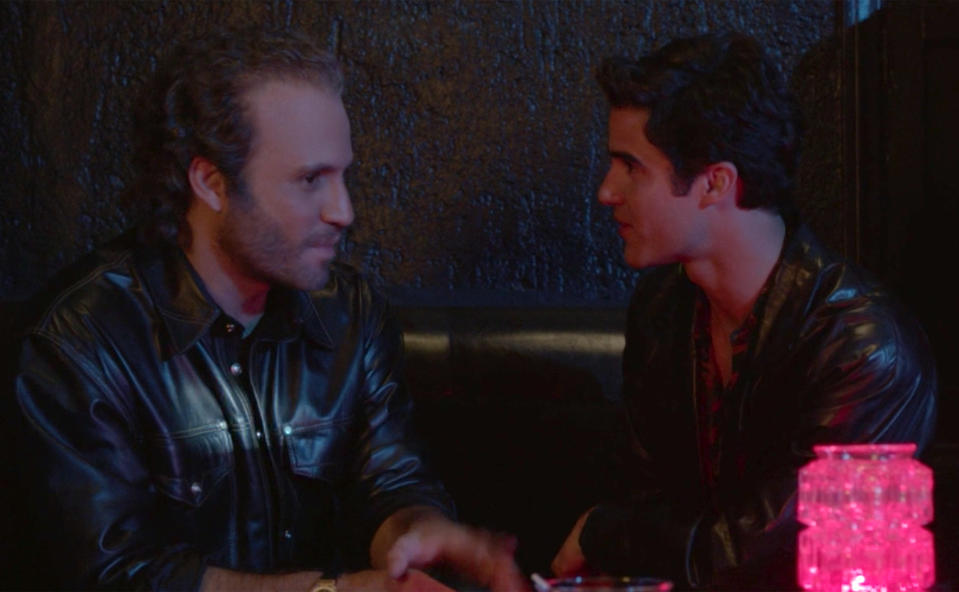 Gianni Versace and Andrew Cunanan at a San Francisco club in <em>The Assassination of Gianni Versace</em>. (Photo: FX)
