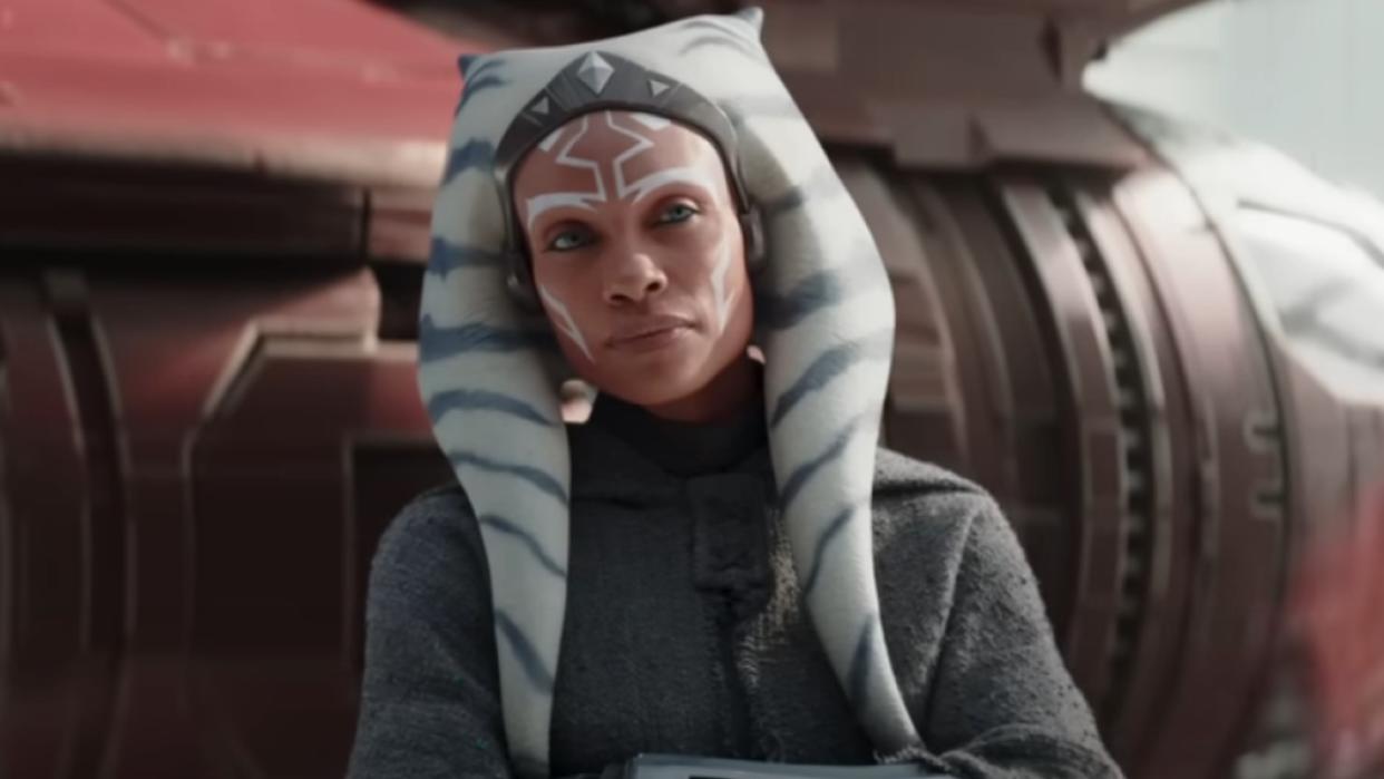  Rosario Dawson as Ahsoka Tano on Ahsoka. 