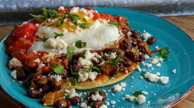 Plate of huevos rancheros