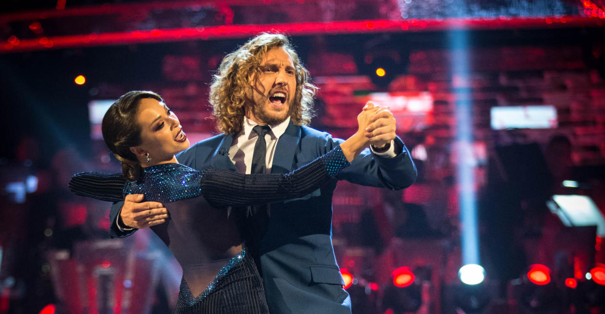 Seann Walsh and Katya Jones are the latest to be hit by the Strictly curse. (BBC Pictures)