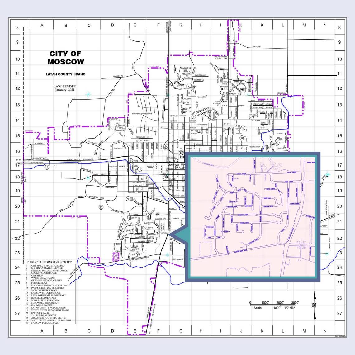 Police are seeking tips within the geographic area shown on the map.