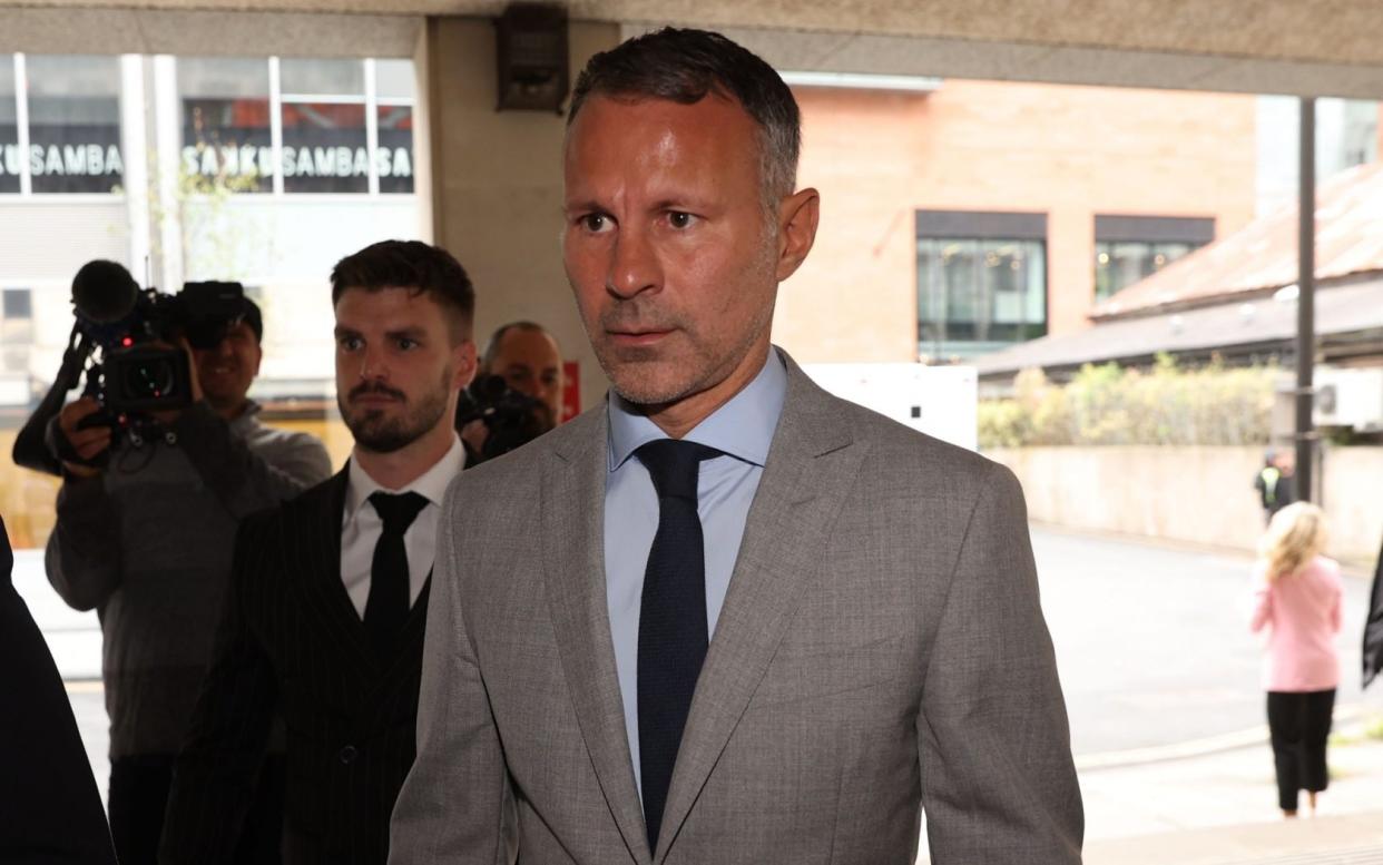 Ryan Giggs arriving at Manchester Crown Court, as he continued to give evidence in his trial - Paul Currie/EPA-EFE/Shutterstock