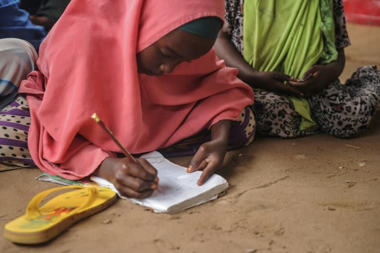 Volunteers are teaching 600 pupils aged six to 15 in four centres at informal settlements around Mogadishu