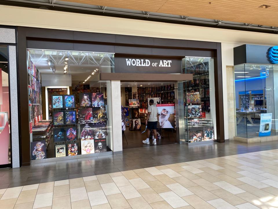The recently opened World of Art inside Christiana Mall on May 11, 2023.