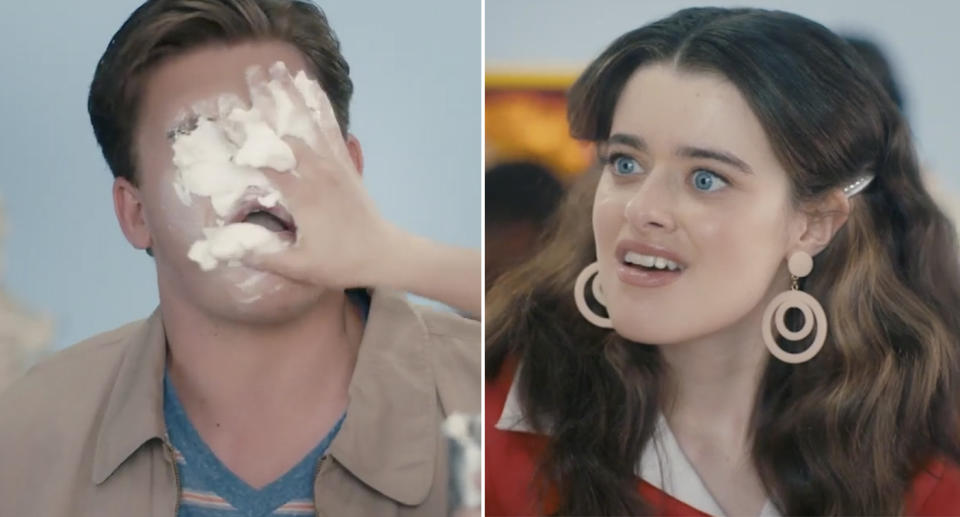 Stills from a government-funded video by The Good Society, which teaches sexual consent to teenagers through a milkshake metaphor.