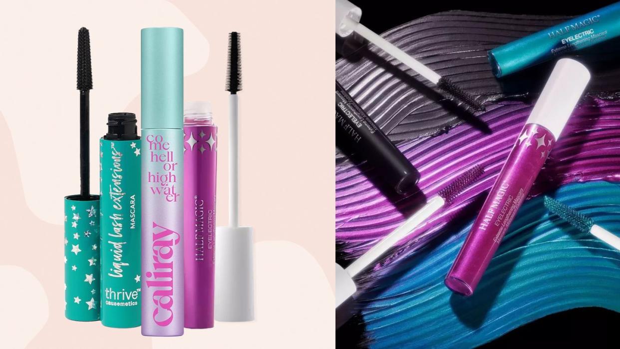 thrive causmetics, caliray, half magic tubing mascaras