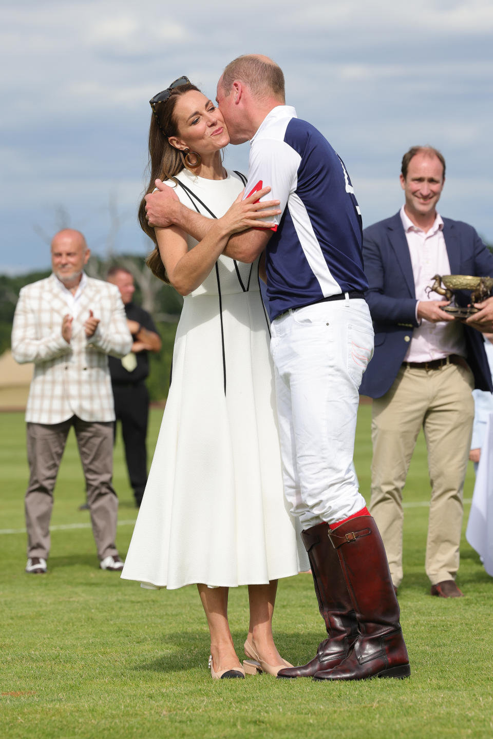 For the Duchess of Cambridge, an Emilia Wickstead design represents no fuss, while simultaneously supporting British labels. - Credit: Getty Images for TLA Worldwide