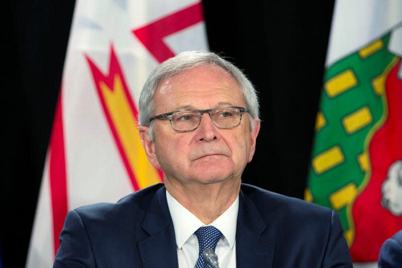 New Brunswick Premier Blaine Higgs is pictured during a news conference after a meeting with Canada's provincial premiers in Toronto, Ontario, Canada December 2, 2019.