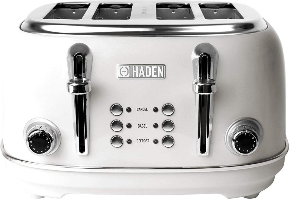 Haden HERTIAGE 4-Slice White Retro Toaster
