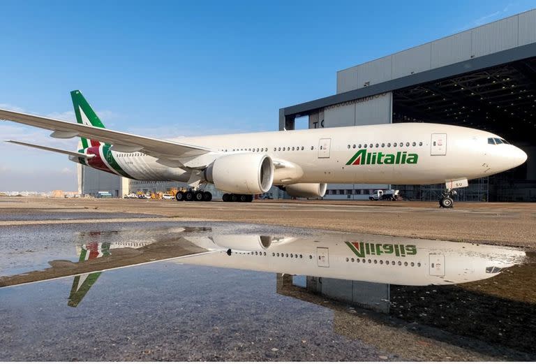 Avión de Alitalia