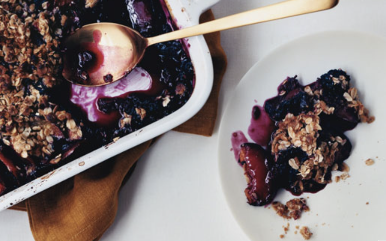 Plums are the unsung summer hero fruit. Recipe: Plum Berry Crisp