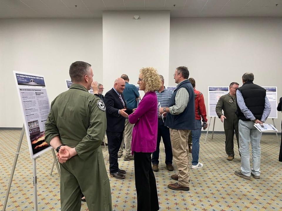 The Department of the Air Force held a public scoping meeting on Dec. 5, 2023, to allow the community to make public comments on potential environmental impacts of a possible beddown for the Department of Defense's new bomber aircraft at Dyess Air Force Base.