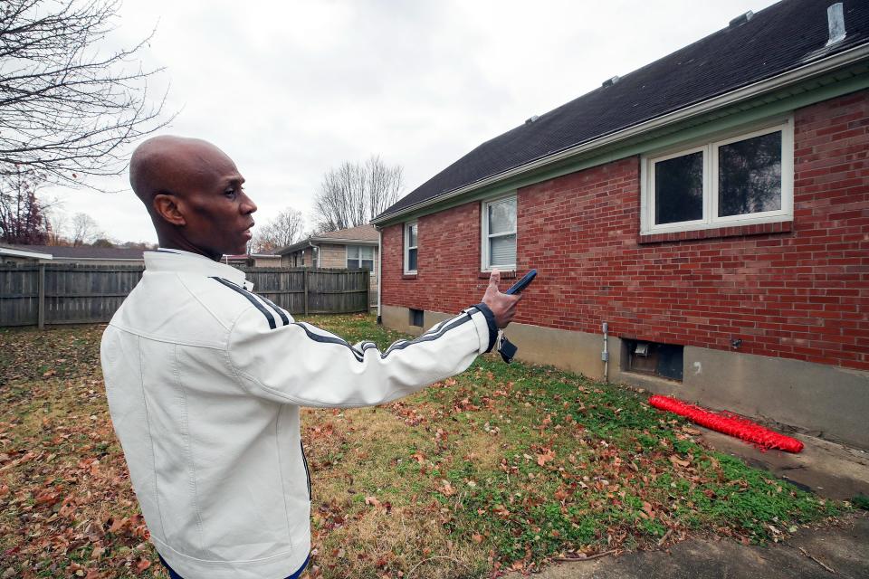 Celeve Izean is having his home remediated for lead paint hazards under the city's Lead Safe Louisville program, funded by the U.S. Department of Housing and Urban Development. November 17, 2023