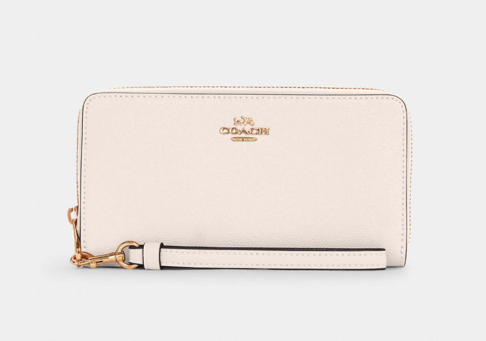 coach outlet Long Zip Around Wallet in ivory