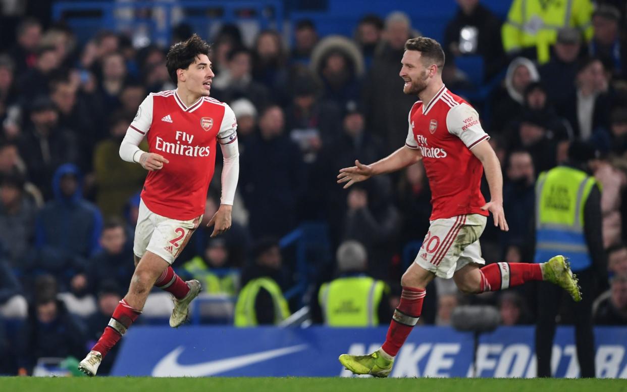 Hector Bellerin scores the equalising goal - Getty Images Europe