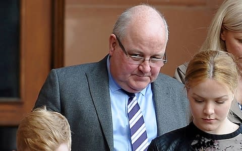 John Briers, centre, is pictured leaving Newcastle Crown Court on April 30 - Credit: Will Walker/NNP