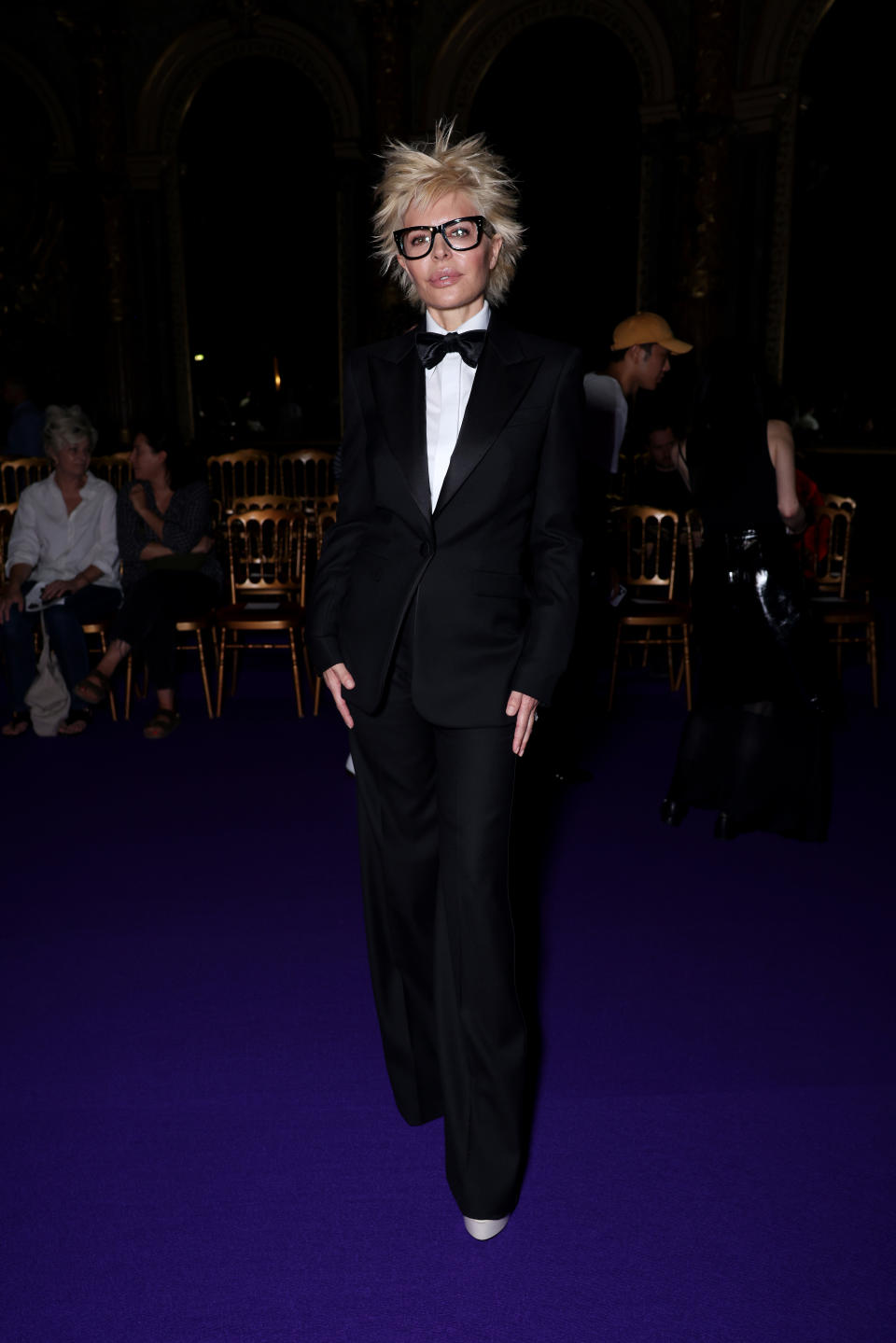 PARIS, FRANCE - JUNE 26: (EDITORIAL USE ONLY - For Non-Editorial use please seek approval from Fashion House) Lisa Rinna attends the Viktor & Rolf Haute Couture Fall/Winter 2024-2025 show as part of Paris Fashion Week on June 26, 2024 in Paris, France. (Photo by Pierre Suu/Getty Images)