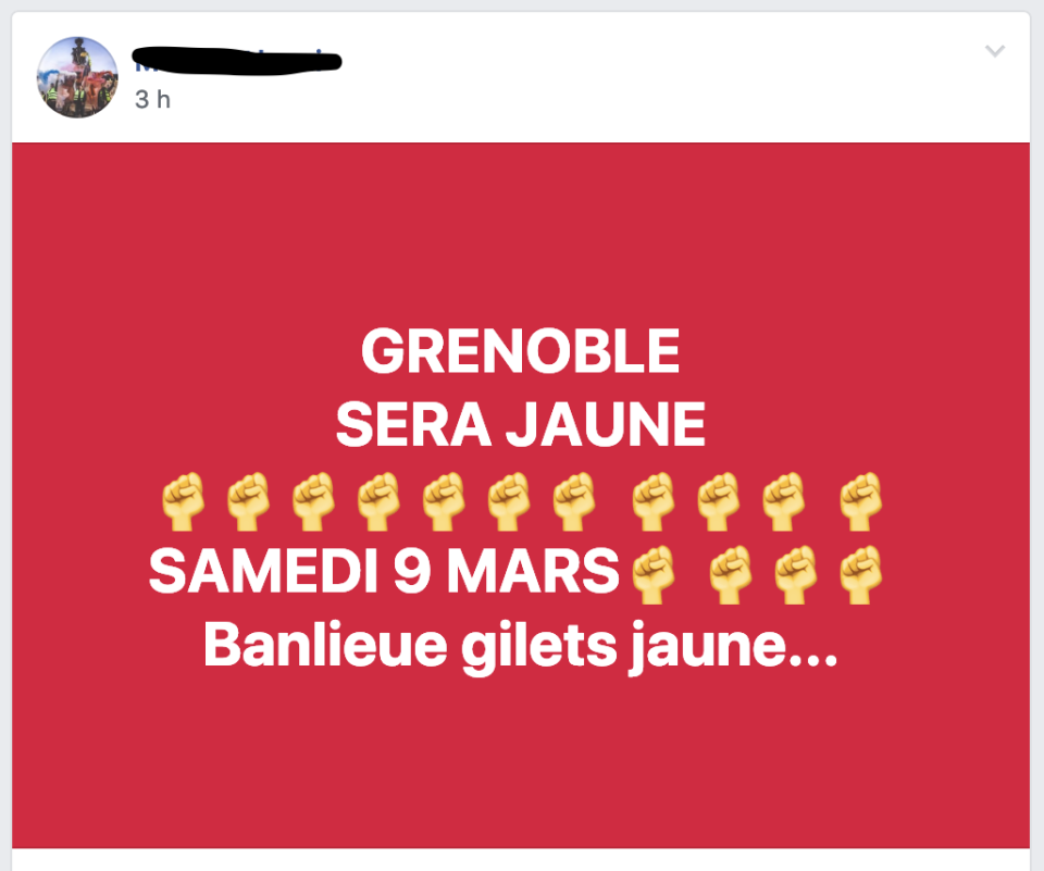 “Grenoble sera jaune”