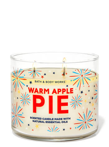 bath and body works warm apple pie candle