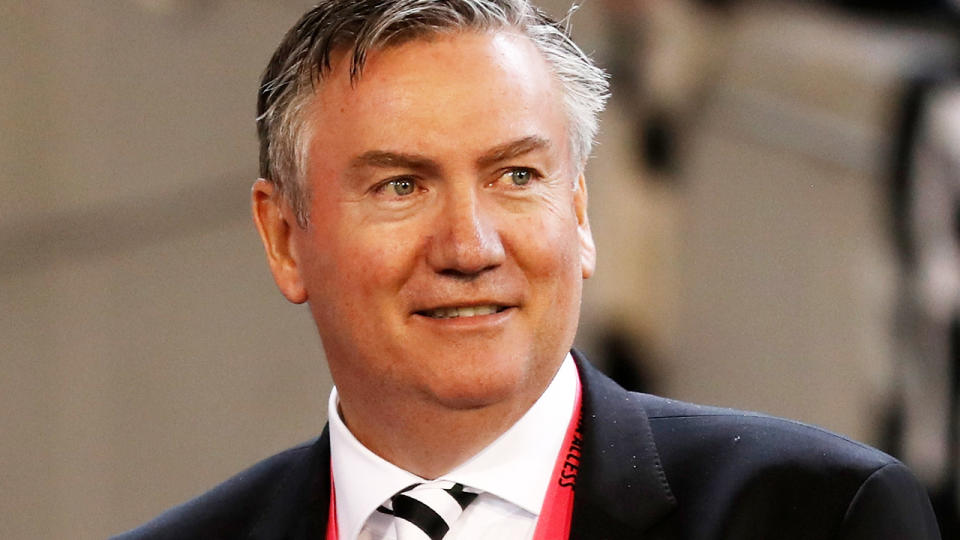 Eddie McGuire, pictured here during a Collingwood game in 2019. 