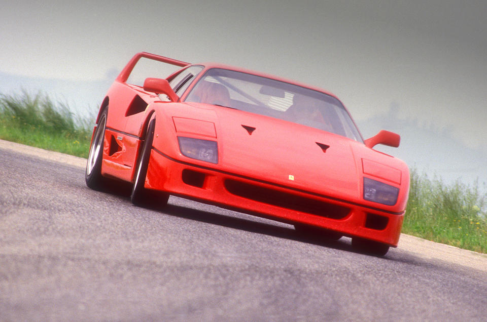 <p>The last car to be signed off by company founder <strong>Enzo Ferrari</strong> before his death the following year, the F40 appeared in 1987 and it's been frightening well-heeled owners ever since – either financially or dynamically. With its <strong>471bhp</strong> turbocharged V8 powering only the rear wheels, the F40 is a fearsome car to drive; Ferrari claimed it was the world's first production car capable of 200mph with its <strong>201mph</strong> top speed.</p><p>But it wasn't just about ultimate pace – it was the way the Ferrari assaulted <strong>its occupants' senses</strong> as it accelerated relentlessly, with 0-124mph possible in just 12 seconds. Ferrari aimed to build 400 F40s, but ended up making <strong>1311</strong> of them. Despite the numbers, they’re very valuable today; a 1991 example sold at auction for <strong>$1.8 million</strong> (about £1.4 million) in 2019.</p><p><strong>Honourable mentions in 1987: </strong>BMW 5 Series (E34), Lancia Delta Integrale, Peugeot 405</p>