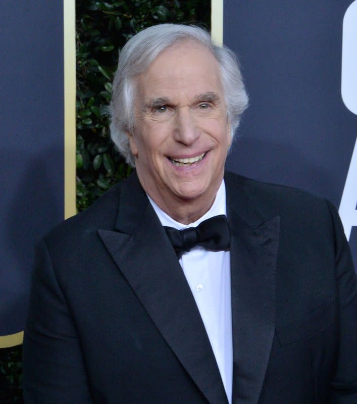 Henry Winkler attends the 77th annual Golden Globe Awards at the Beverly Hilton Hotel in California on January 5, 2020. The actor turns 77 on October 30. File Photo by Jim Ruymen/UPI