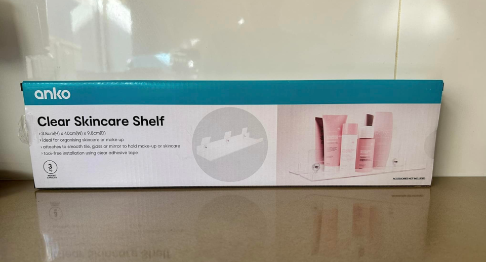 Boxed Anko Skincare Shelf from Kmart