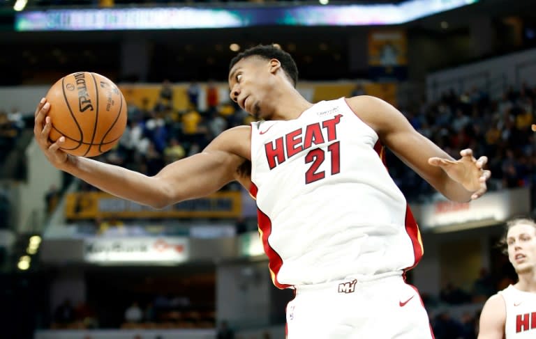 Hassan Whiteside led the Southeast Division-leading Heat with 22 points and 13 rebounds against Houston