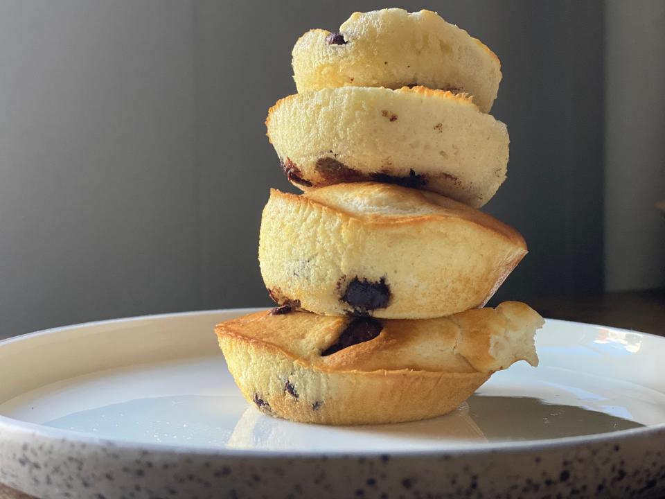 a stack of pancakes on a plate